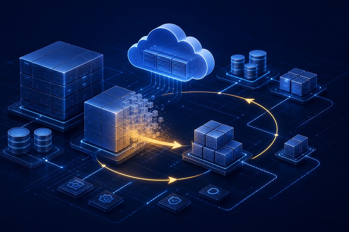 Abstract cloud infrastructure modules being right-sized through a continuous optimization loop